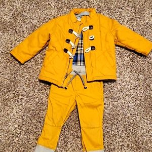 Quilted Toggle jacket with matching pants